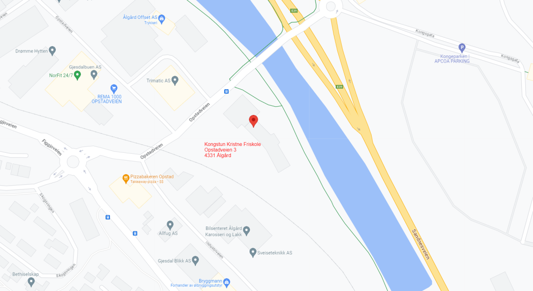 Besøksadresse: Opstadveien 3, 4331 Ålgård